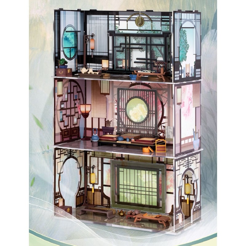 擎蒼フィギュア用背景置物・小物セット（憩花萌）魔道祖師