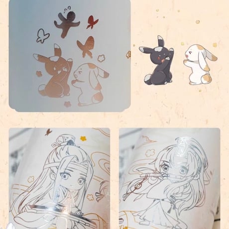 魔道祖師　幸運石　変色魔法瓶（繁花綺夢）【お取り寄せ・中国から発送】