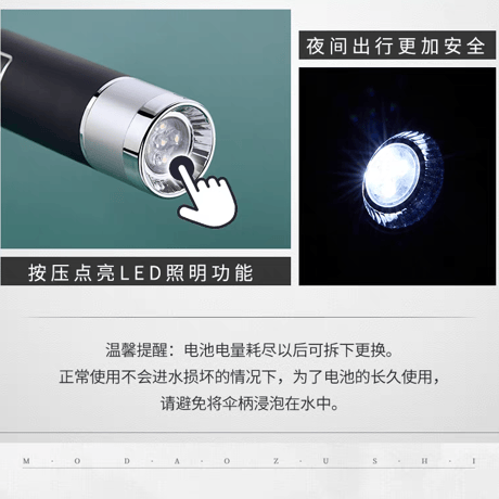 魔道祖師　幸運石　電動折り畳み傘【お取り寄せ・中国から発送】