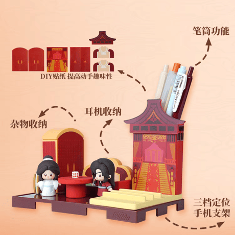 天官賜福アニメ　minidoll　フィギュア&置物セット　MINI SPACEシリーズ（極楽坊ver.）【お取り寄せ・中国から発送】