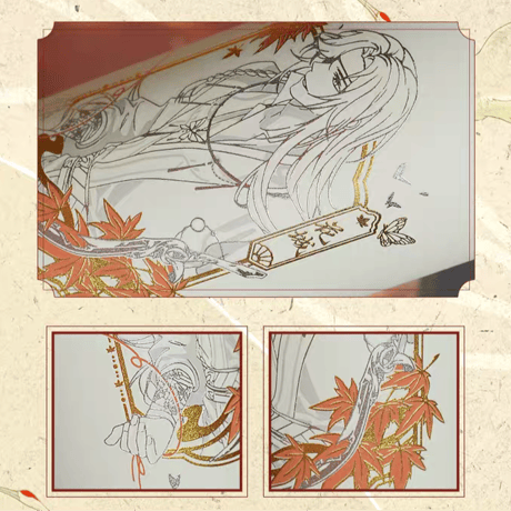 天官賜福アニメ　幸運石　魔法瓶（踏紅塵）【お取り寄せ・中国から発送】