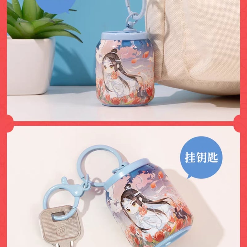 洋書 shishimaru 魔道祖師 3D-JP アルミ缶型ジグソーパズルチャーム【お取り寄せ