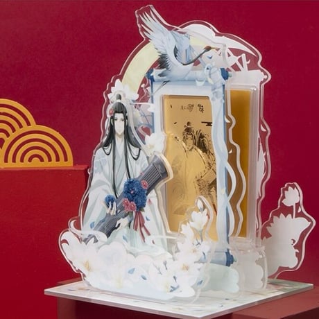 魔道祖師　蒼妹児　誕生日イラストアクリルスタンド・金章展示用スタンド（二人用台座）【現品・日本から発送】