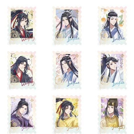 魔道祖師　南漫社　オーロラアクリル切手（春花宴）【お取り寄せ・日本から発送】