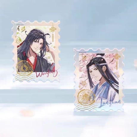 魔道祖師　南漫社　オーロラアクリル切手（春花宴）【お取り寄せ・日本から発送】