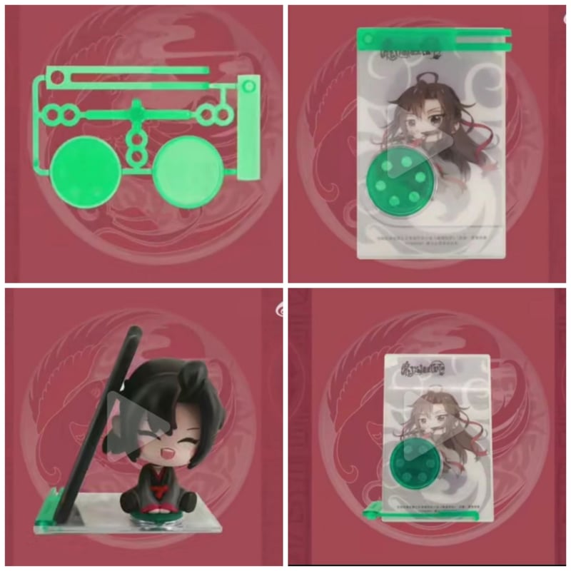 魔道祖師　黄油猫グッズセット 魔道祖師 黄油猫 首振りフィギュア2点セット【現品・日本から