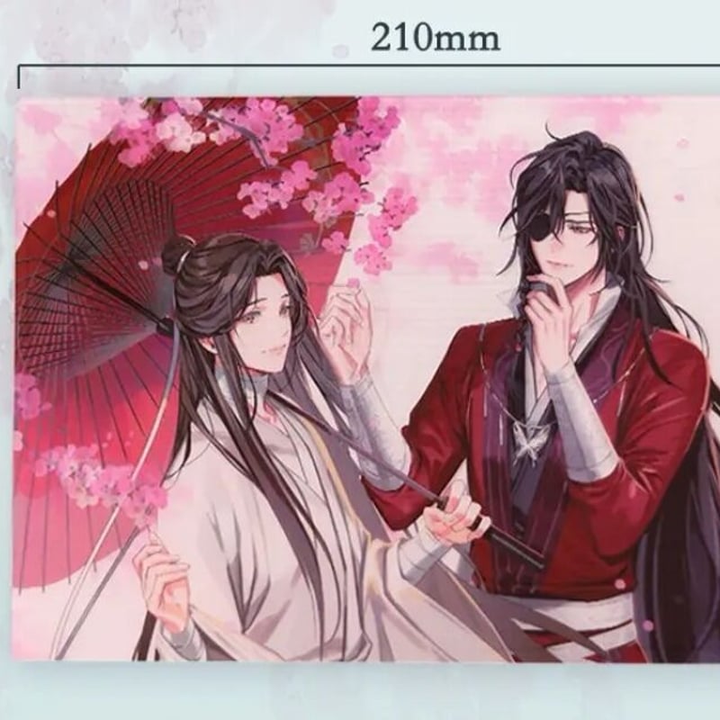 天官賜福 次元波板糖コラボ特典 ホロアクリルカード　4枚セット 天官賜福 次元波板糖 上海カフェコラボ 花城謝憐特典 アクリル