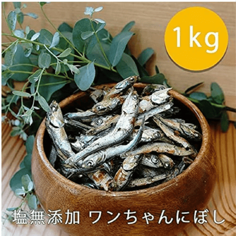 サカモト 塩無添加 犬用おやつ ワンちゃんにぼし お徳用 1kg