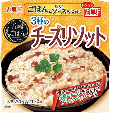 丸美屋レンジで簡単! 五穀ごはん 3種のチーズリゾット 220g×12個