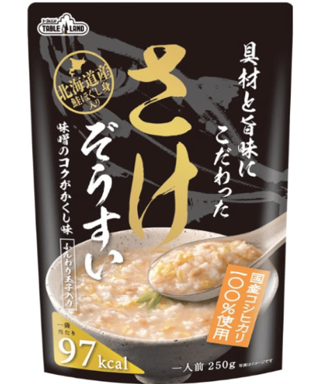 テーブルランド レトルト 雑炊 具材と旨みにこだわった 雑炊５種10袋（かに雑炊、ほたて雑炊、とり雑炊、たい雑炊、さけ雑炊）