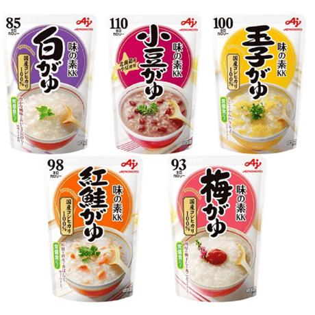 味の素KK おかゆ 白がゆ250g、玉子がゆ250g、小豆がゆ250g、梅がゆ250g、紅鮭がゆ250g 【5種アソート】 各1個セット