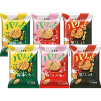 金吾堂 おせんべい3種アソート6袋（韓国のり風味 15枚、梅こんぶ茶風味 14枚、黒こしょう煎3種のペッパー 15枚）各2袋