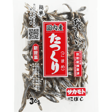 サカモト 国内産 田作り たつくり(ごまめ） 30g×3袋