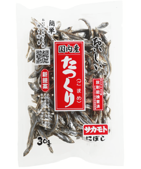 サカモト 国内産 田作り たつくり(ごまめ） 30g×3袋