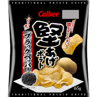 カルビー 堅あげポテト ブラックペッパー味 65g×12袋