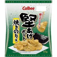 カルビー 堅あげポテト 焼きのり味 65g×12袋