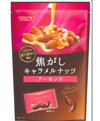 東洋ナッツ 焦がしキャラメルナッツ アーモンド 105g ×6袋