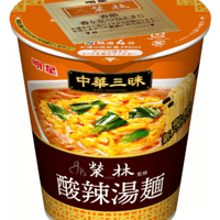 明星 中華三昧タテ型 榮林 酸辣湯麺 64g ×12個