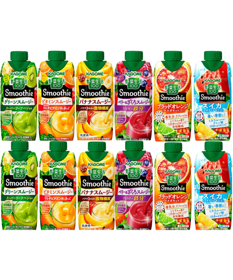 カゴメ 野菜生活100 スムージー3種　330ml×56本セット 楽天市場】【1種類を選べる】カゴメ 野菜生活100スムージー(330ml×12本