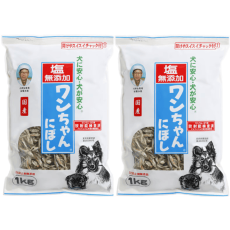 サカモト 塩無添加 犬用おやつ ワンちゃんにぼし お徳用 1kg×2袋