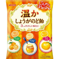アトリオン 温かしょうがのど飴 100g×3袋