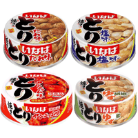 いなば 焼きとり4種セット たれ味65g×4缶 塩味65g×4缶 ゆず胡椒味65g×2缶 ヤンニョム味65g×2缶