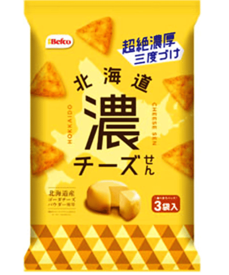 栗山米菓 Ｎ北海道2種アソート各3袋計6袋（濃焼きもろこしせん、濃チーズせん）