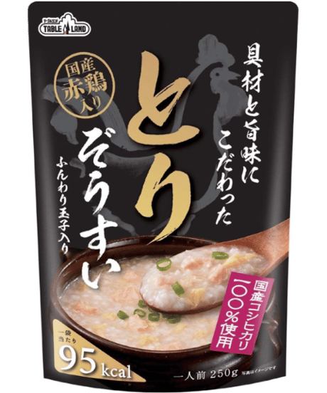 テーブルランド レトルト 雑炊 具材と旨みにこだわった 雑炊５種10袋（かに雑炊、ほたて雑炊、とり雑炊、たい雑炊、さけ雑炊）