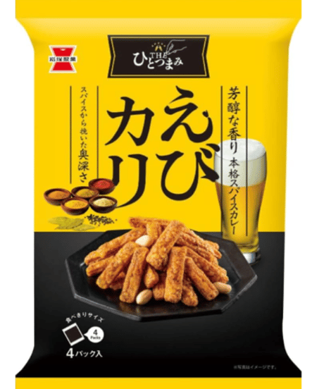 岩塚製菓 THEひとつまみ えびカリ 80g×3袋、えび黒胡椒 80g×3袋 2種詰め合わせ