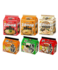 特売 旅麺＆ズバーン6種6袋アソートセット（醤油、みそ、豚骨）