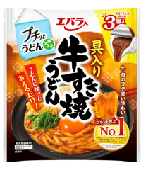エバラ プチッとうどん 具入り牛すき焼うどんx5袋