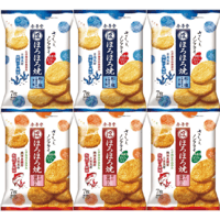 金吾堂 ほろほろ焼2種アソート 和塩 7枚×3袋、甘口醤油だれ 7枚×3袋