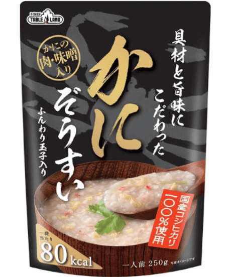 テーブルランド レトルト 雑炊 具材と旨みにこだわった 雑炊５種10袋（かに雑炊、ほたて雑炊、とり雑炊、たい雑炊、さけ雑炊）