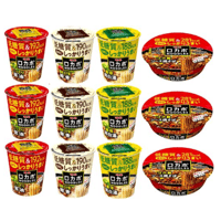 ロカボNOODLES おいしさプラス 4種アソート12食 (こってり醤油、濃厚鶏白湯、濃厚コク旨豚骨、コク旨ソース焼そば)各3個（賞味期限：2026年11月12日）