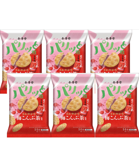 金吾堂 さわやかな梅こんぶ茶風味 14枚×6袋