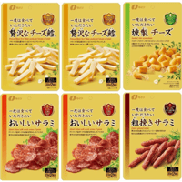 なとり 一度は食べていただきたいおつまみギフトセット(贅沢なチーズ鱈×2袋、おいしいサラミ×2袋、粗挽きサラミ×1袋、燻製チーズ×1袋)計6袋 【ギフト・贈り物・お中元】