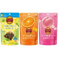 タリーズ３種アソート アールグレイ＆オレンジ（ 4.0g×12）レモンティー＆モヒート （3.5g×12） ピーチティー&カモミール （3.0g×12）各4袋