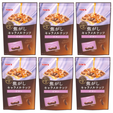 東洋ナッツ 焦がしキャラメルナッツ ピカン 70g×6袋