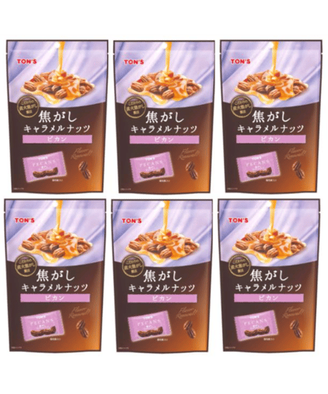 東洋ナッツ 焦がしキャラメルナッツ ピカン 70g×6袋