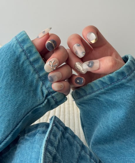 Denim flower