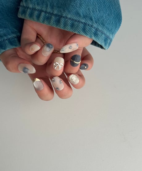 Denim flower