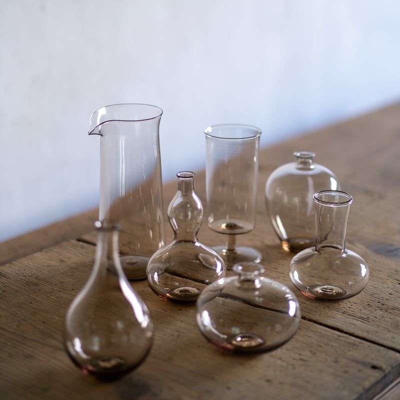 ritoglass 永木卓　鉢　グレー　アンバー　2点　ガラスボウル　ガラス鉢 RITOGLASS 永木卓 ガラス 鉢 アンバー ritoglass 永木卓 鉢 グレー