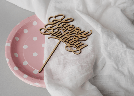 HappyBirthdayトッパー