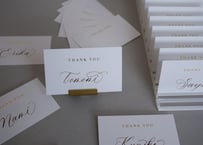 THANK YOUの箔入り 文字入れカード