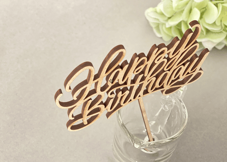 HappyBirthdayトッパー