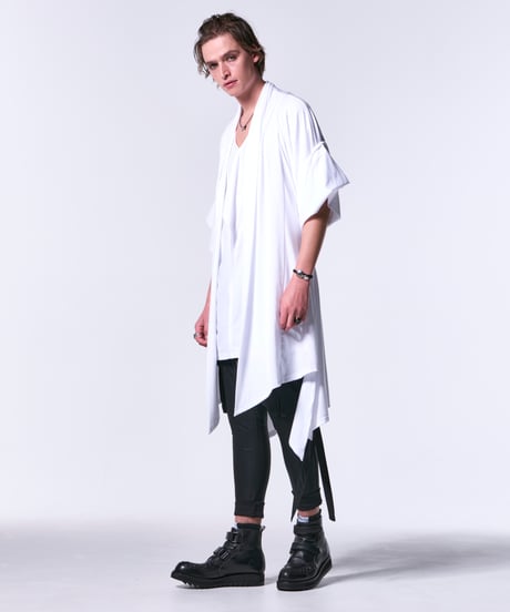 BEA-TENJIKU KIMONO-Sleeve Cardigan (White)