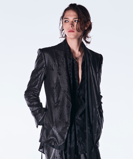 Cross Dot Fleece Peaked Jacket
