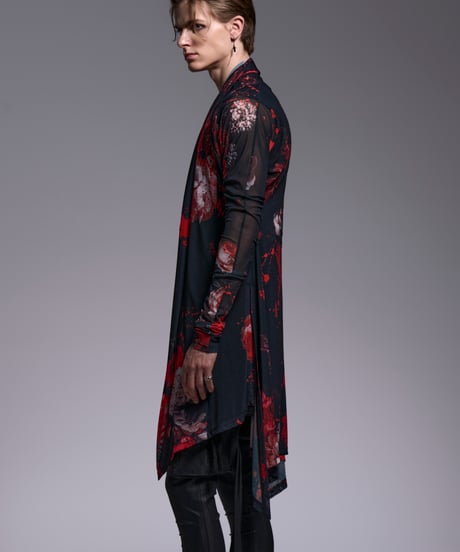 Flora Mesh Dolman Sleeve Cardigan