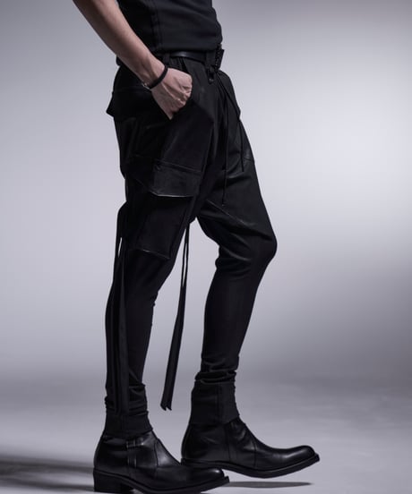 Coating High Tension Jersey Saruel Cargo Pants