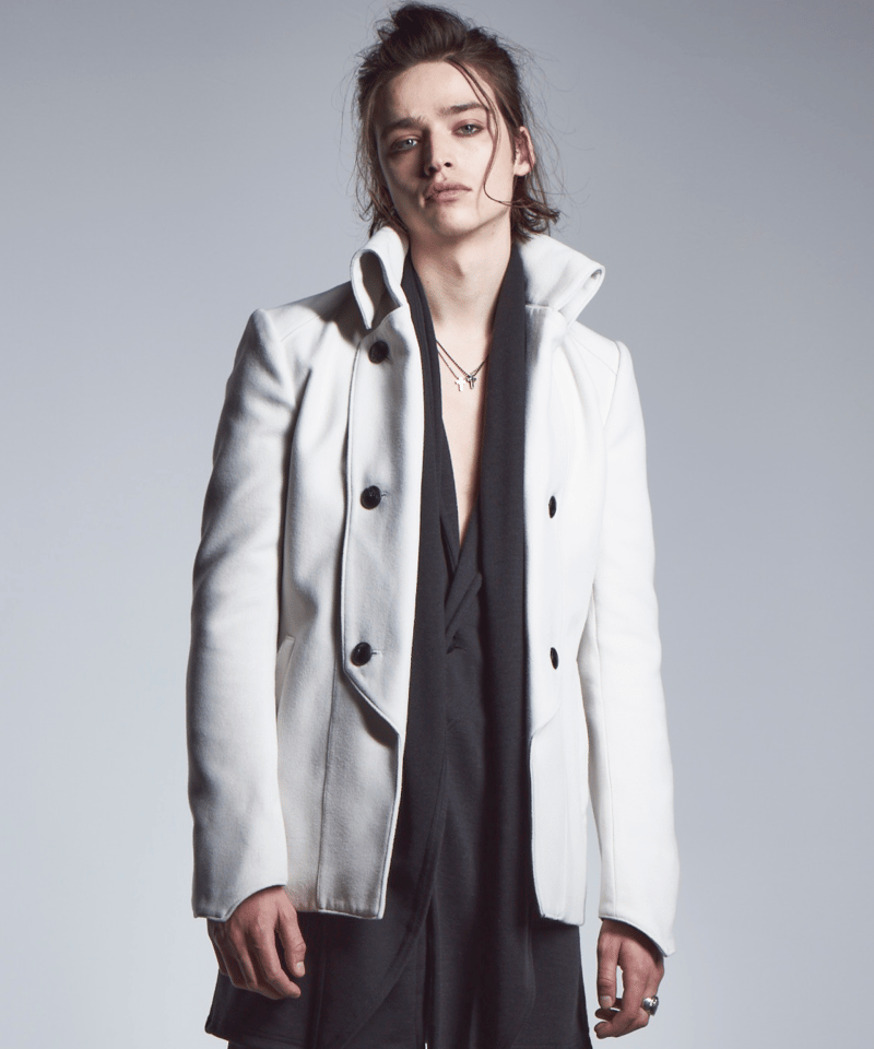 Napoleon jacket ナポレオンジャケット 白 Y2K フロント留め 